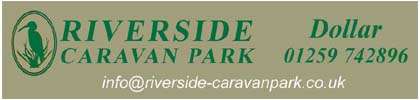 Well established family run park in a sheltered position on the banks of the River Devon